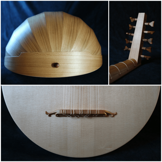 Luth medieval lute laute collage 2