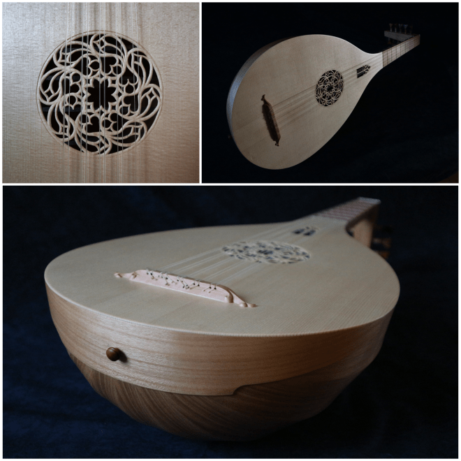 Luth medieval lute laute collage 4