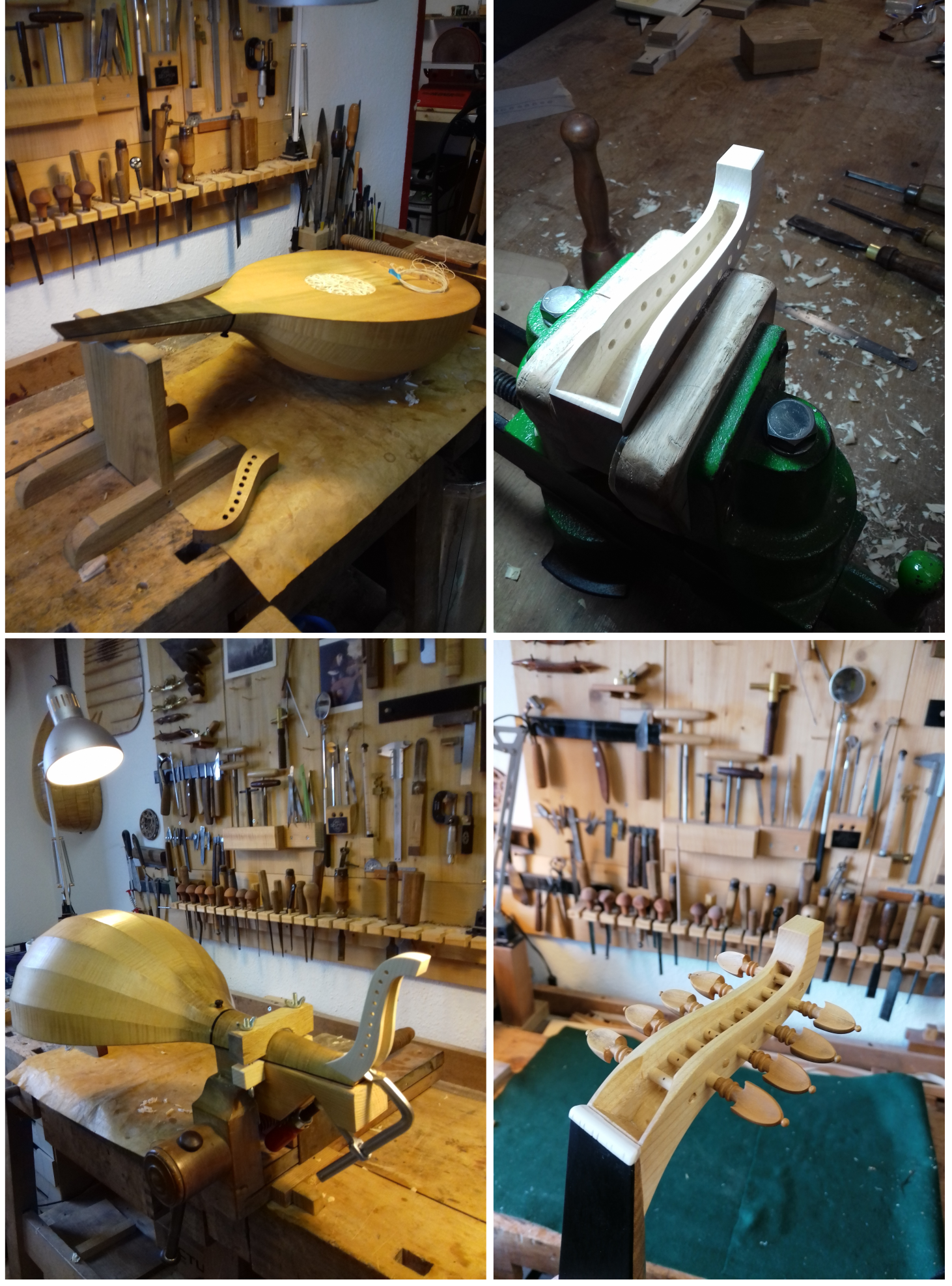 Cheviller luth médiéval